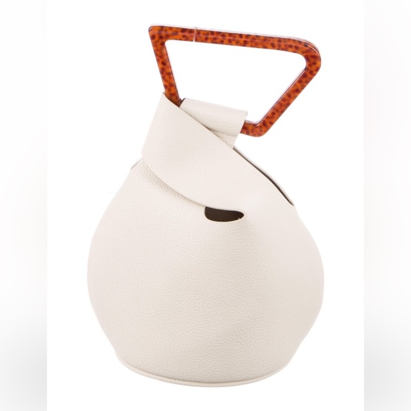 Mini Astrea Handle Bag Cult Gaia Authentic Chic Leather Unique Neutrals … - Picture 4 of 6